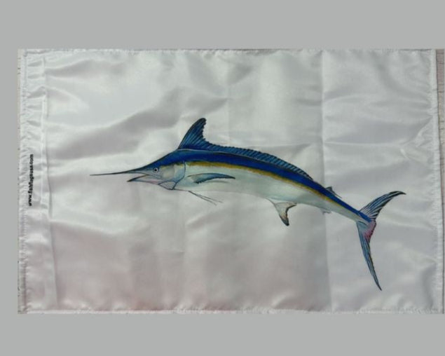 More Realistic-looking White Marlin Flag