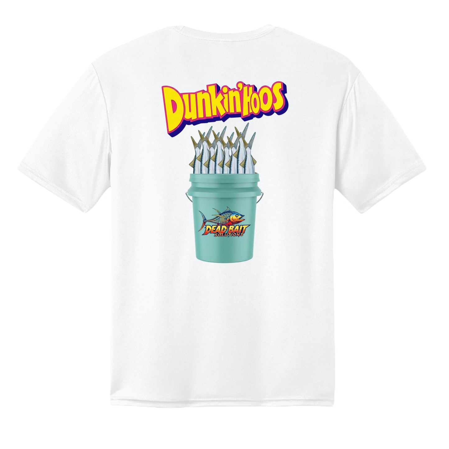 White - BACK Dunkin'Hoos Tee shirt