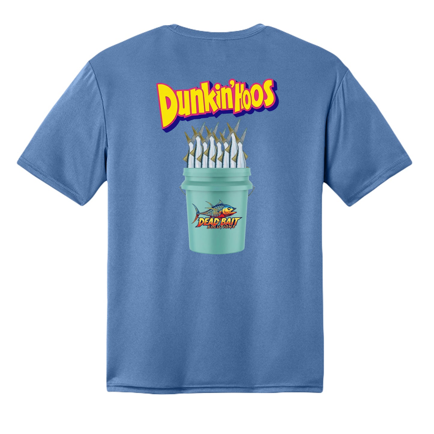 LIGHT BLUE - BACK a4 tee shirt Dunkin'Hoos