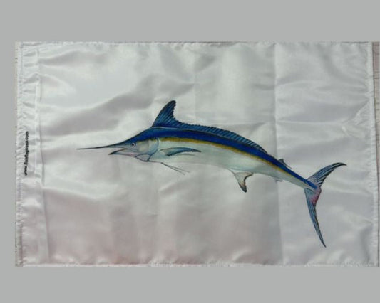 More Realistic-looking White Marlin Flag